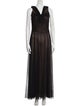 Tadashi Shoji V-Neck Long Dress