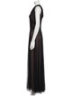 Tadashi Shoji V-Neck Long Dress