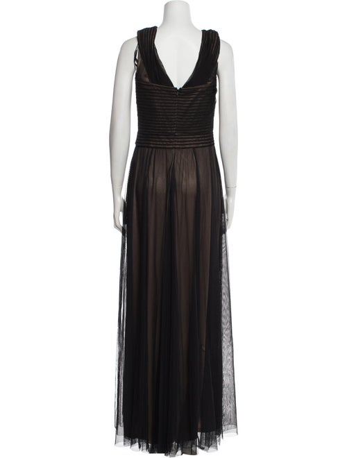 Tadashi Shoji V-Neck Long Dress