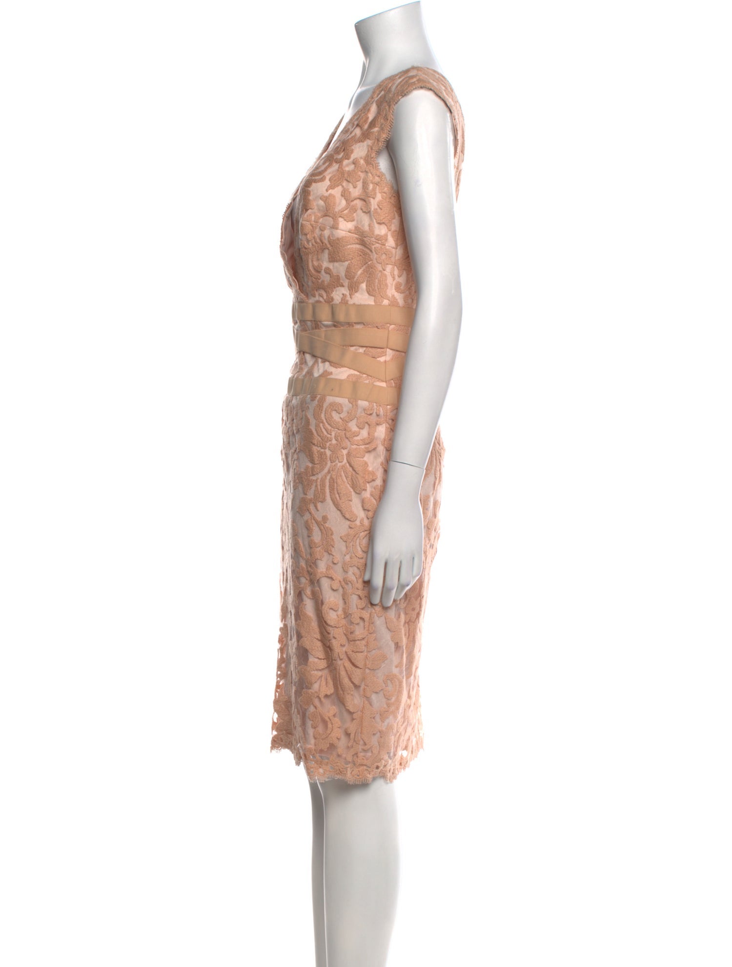 Tadashi Shoji Lace Pattern Knee-Length Dress