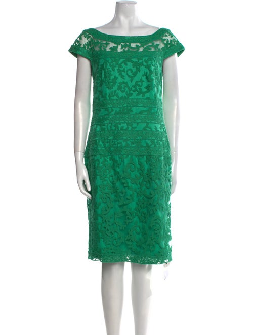Tadashi Shoji Lace Pattern Knee-Length Dress