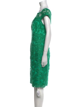 Tadashi Shoji Lace Pattern Knee-Length Dress