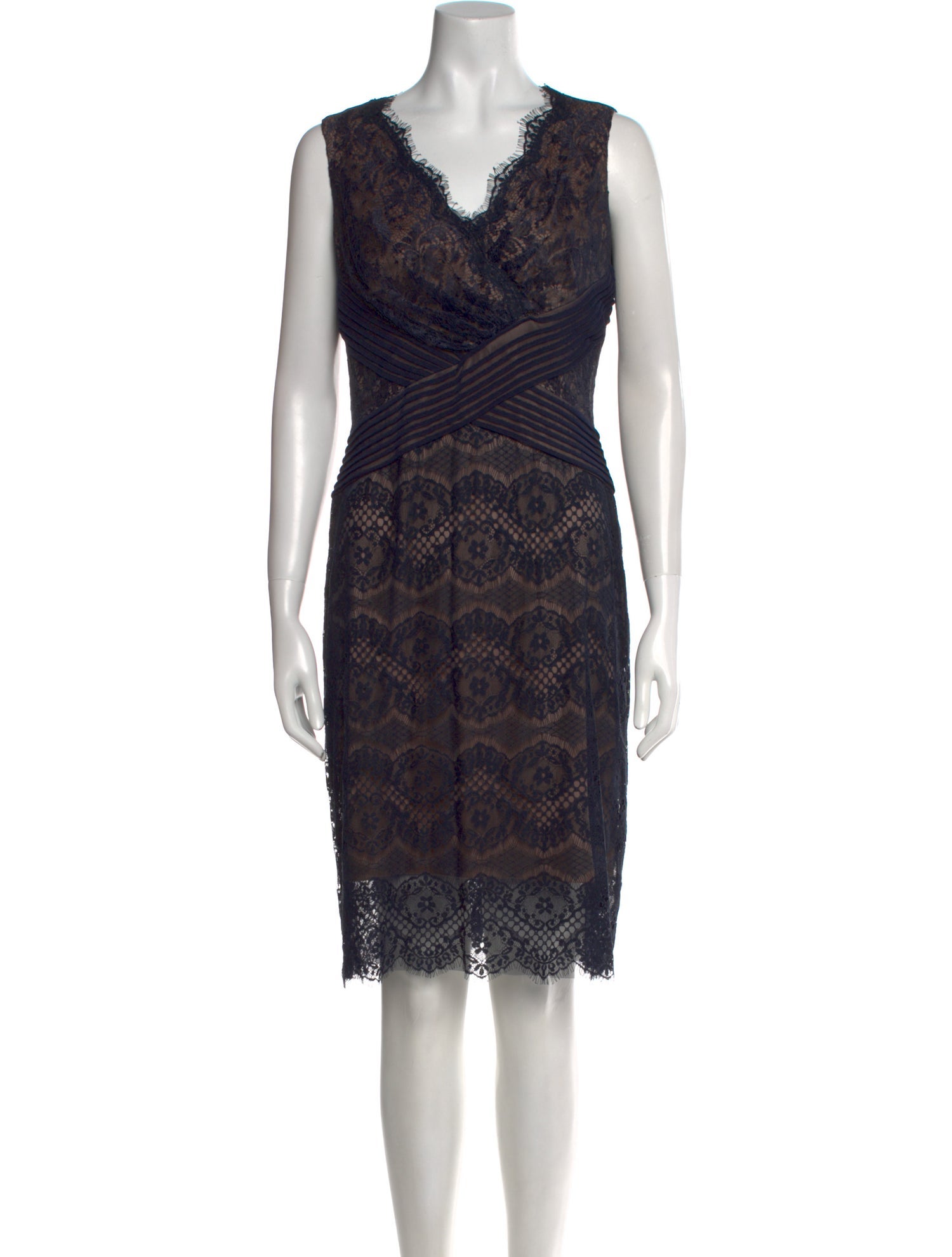 Tadashi Shoji Lace Pattern Knee-Length Dress