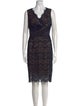 Tadashi Shoji Lace Pattern Knee-Length Dress