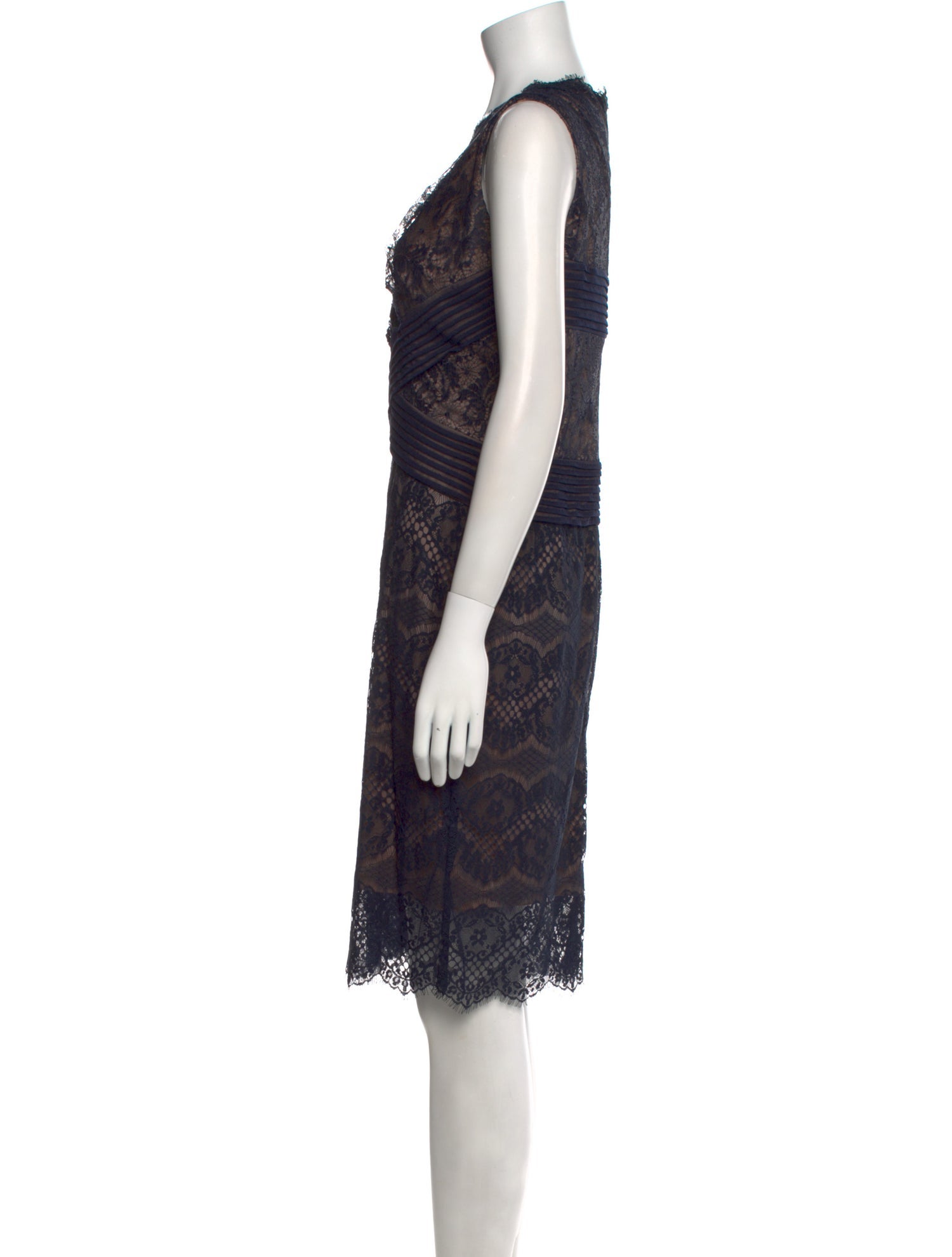 Tadashi Shoji Lace Pattern Knee-Length Dress