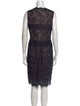 Tadashi Shoji Lace Pattern Knee-Length Dress
