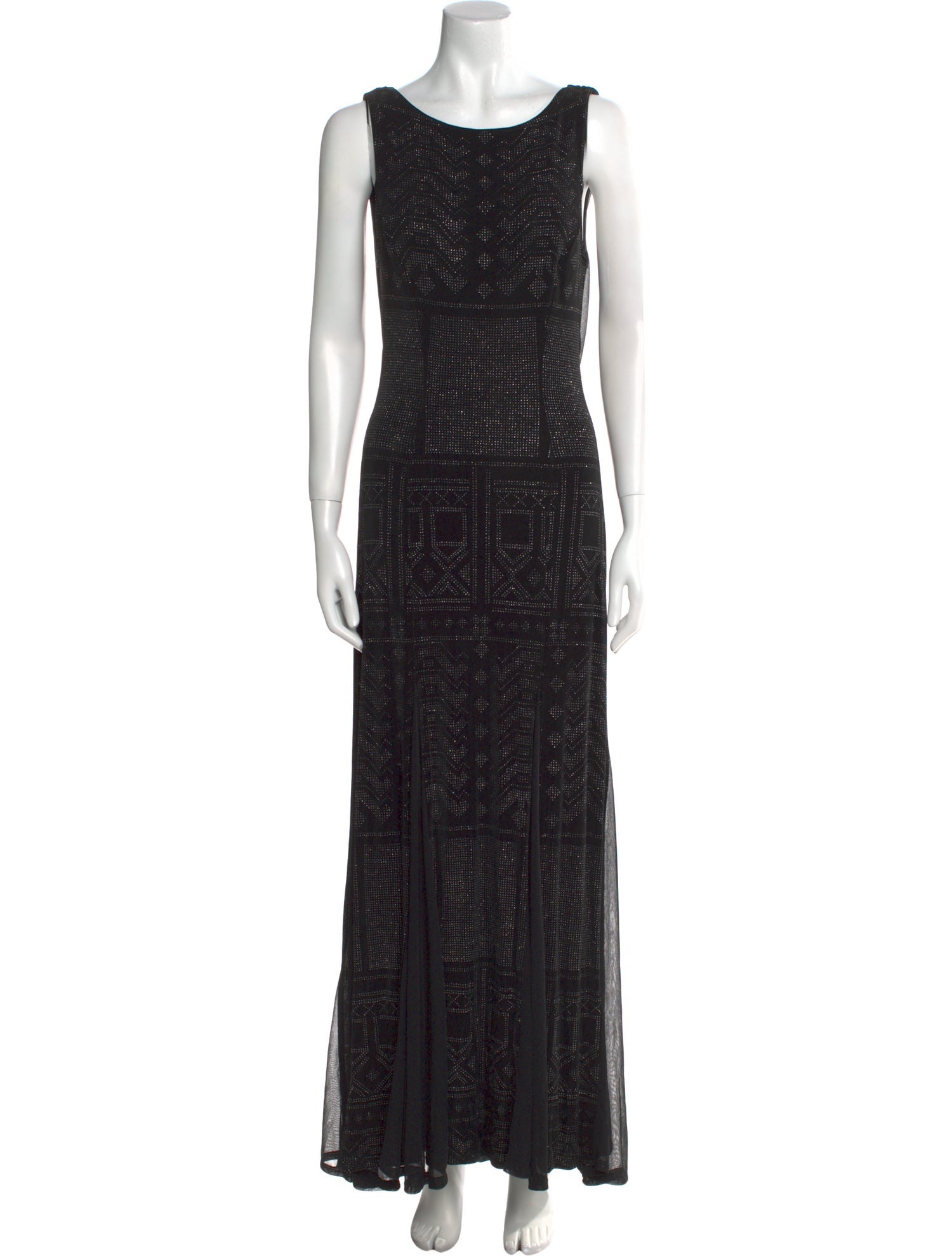 Tadashi Shoji Scoop Neck Long Dress