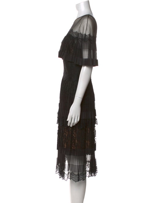 Tadashi Shoji Scoop Neck Midi Length Dress