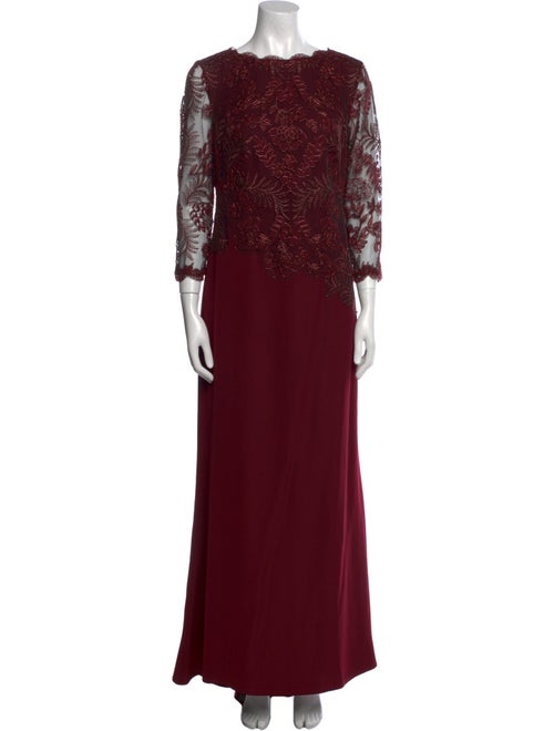 Tadashi Shoji Lace Pattern Long Dress