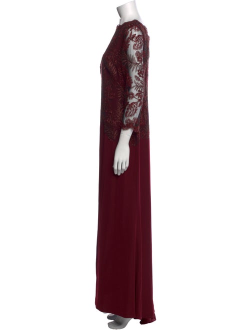 Tadashi Shoji Lace Pattern Long Dress