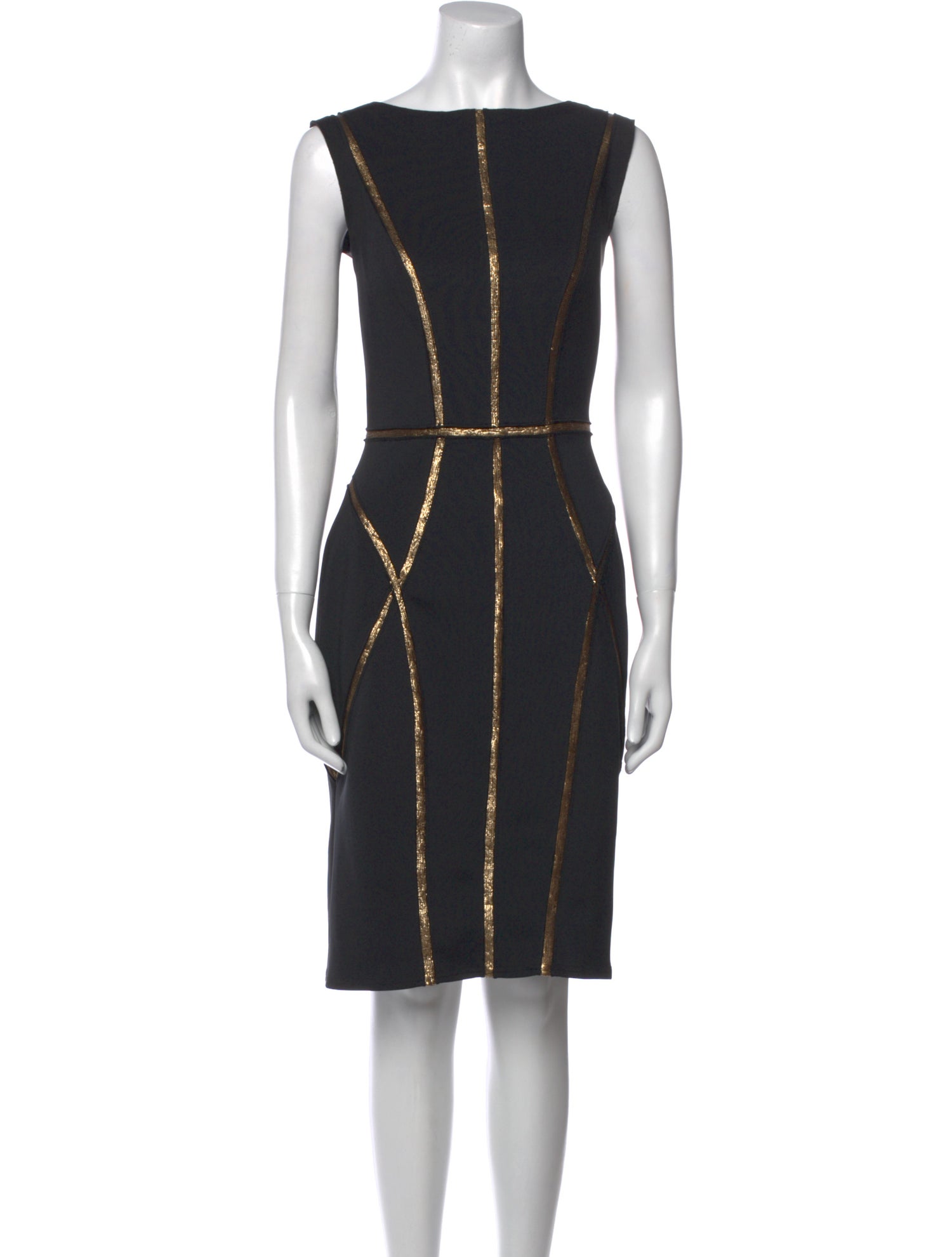 Tadashi Shoji Striped Knee-Length Dress
