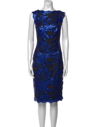 Tadashi Shoji Lace Pattern Knee-Length Dress