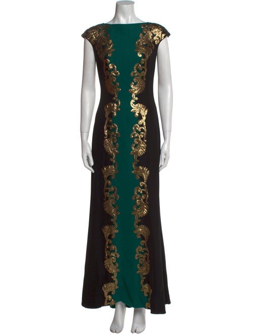 Tadashi Shoji Lace Pattern Long Dress