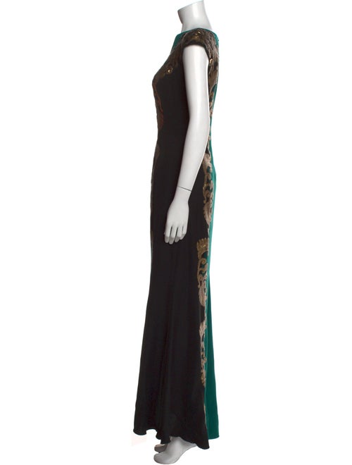 Tadashi Shoji Lace Pattern Long Dress