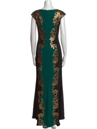 Tadashi Shoji Lace Pattern Long Dress