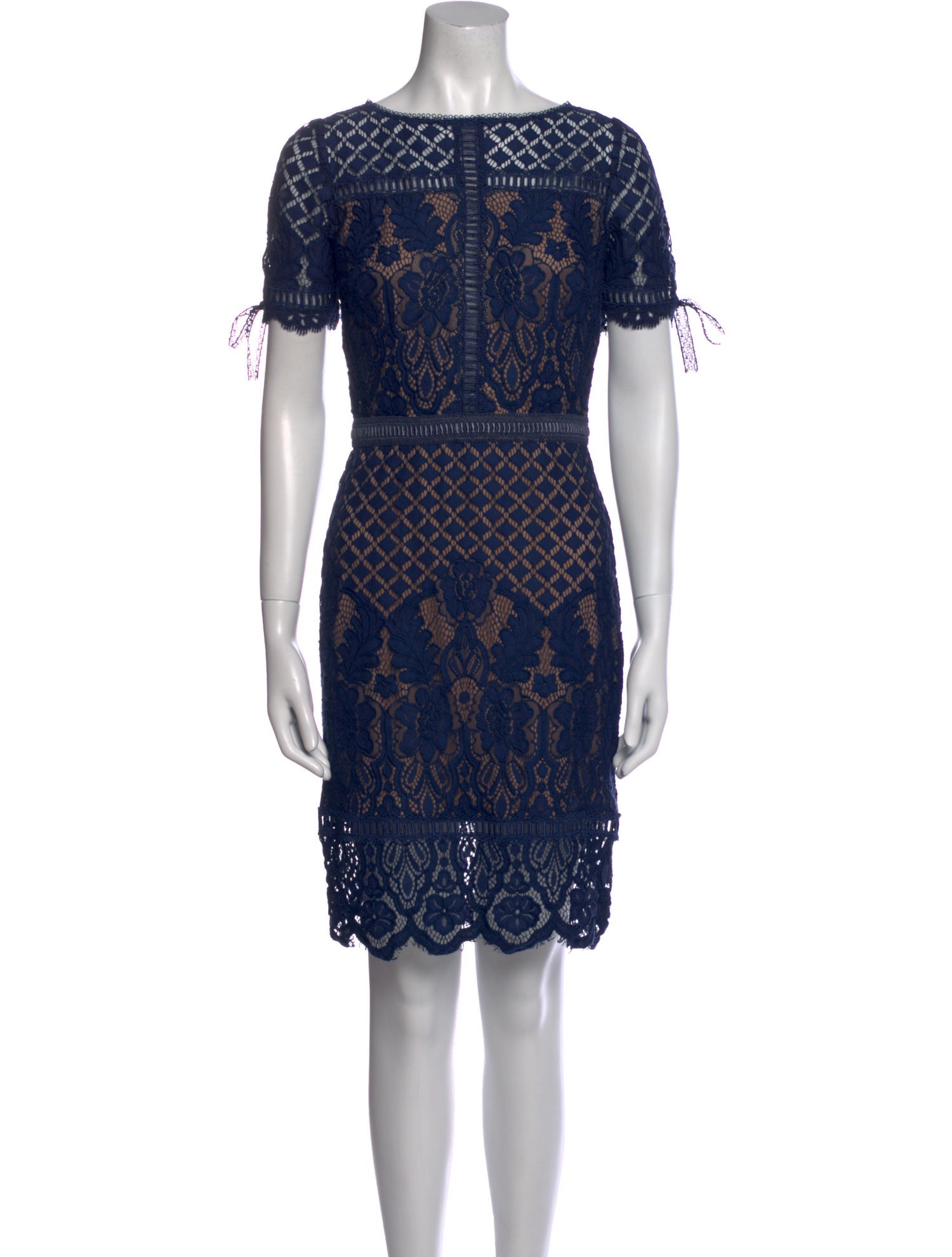 Tadashi Shoji Lace Pattern Mini Dress