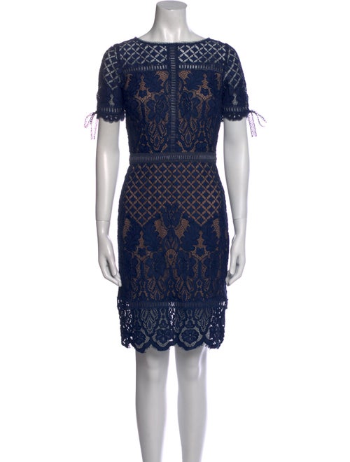 Tadashi Shoji Lace Pattern Mini Dress
