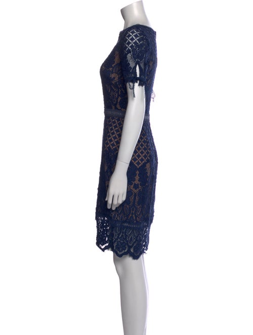 Tadashi Shoji Lace Pattern Mini Dress