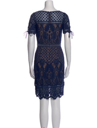 Tadashi Shoji Lace Pattern Mini Dress