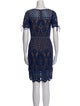 Tadashi Shoji Lace Pattern Mini Dress