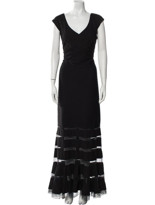 Tadashi Shoji V-Neck Long Dress