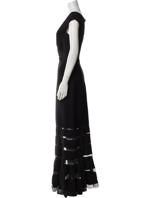 Tadashi Shoji V-Neck Long Dress