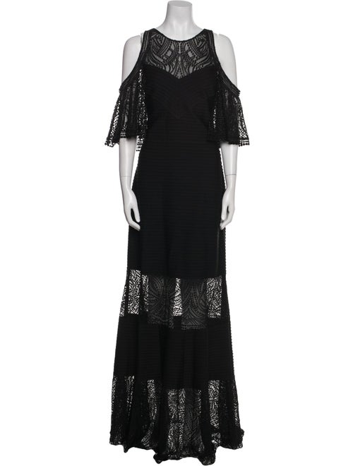 Tadashi Shoji Scoop Neck Long Dress