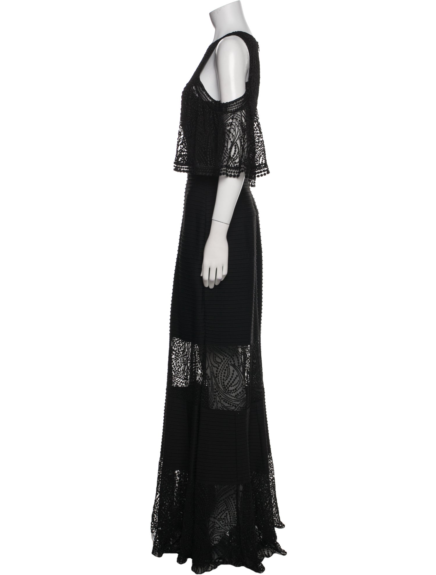 Tadashi Shoji Scoop Neck Long Dress