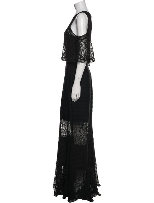 Tadashi Shoji Scoop Neck Long Dress