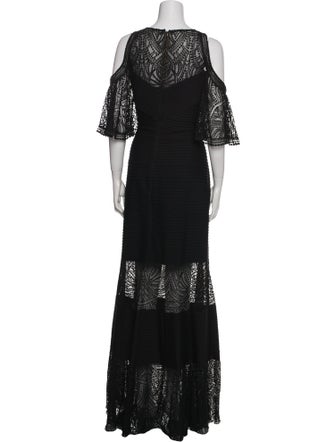 Tadashi Shoji Scoop Neck Long Dress
