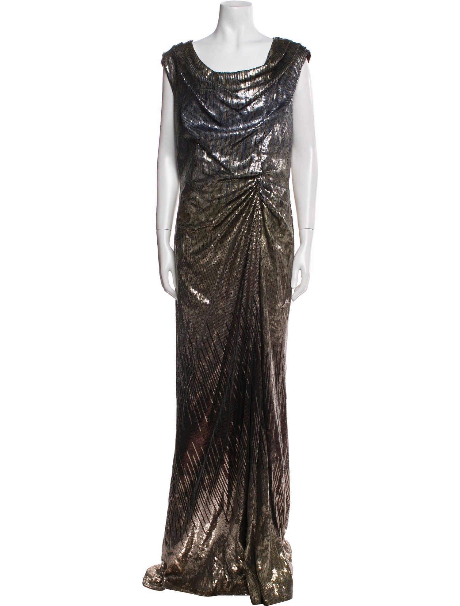 Tadashi Shoji Cowl Neck Long Dress