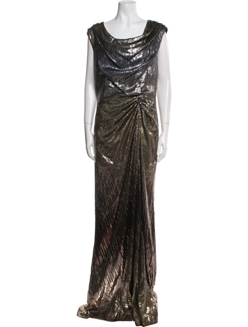 Tadashi Shoji Cowl Neck Long Dress