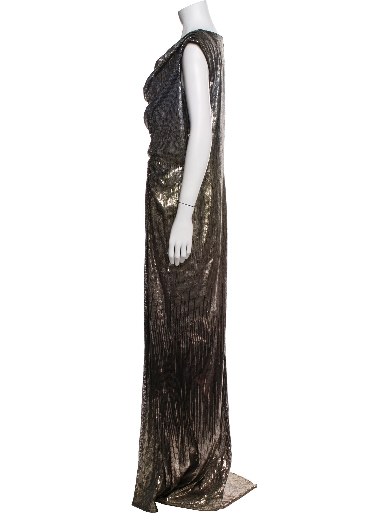 Tadashi Shoji Cowl Neck Long Dress