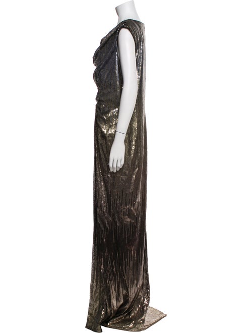 Tadashi Shoji Cowl Neck Long Dress