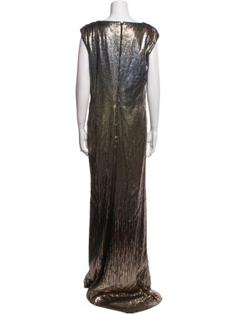 Tadashi Shoji Cowl Neck Long Dress