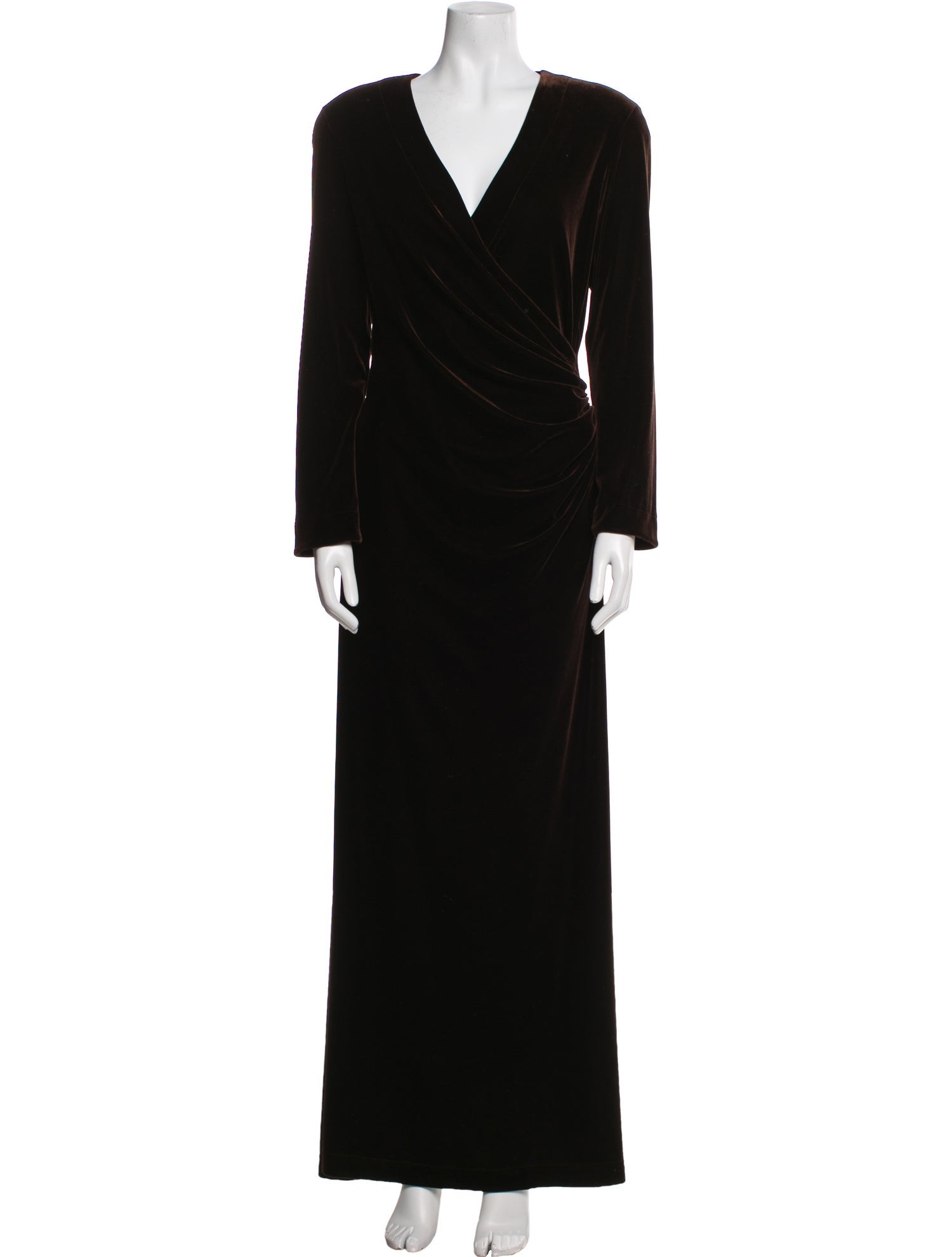 Tadashi Shoji V-Neck Long Dress