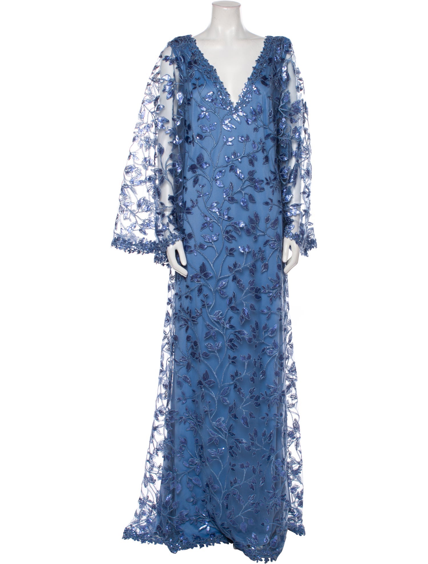 Tadashi Shoji Lace Pattern Long Dress