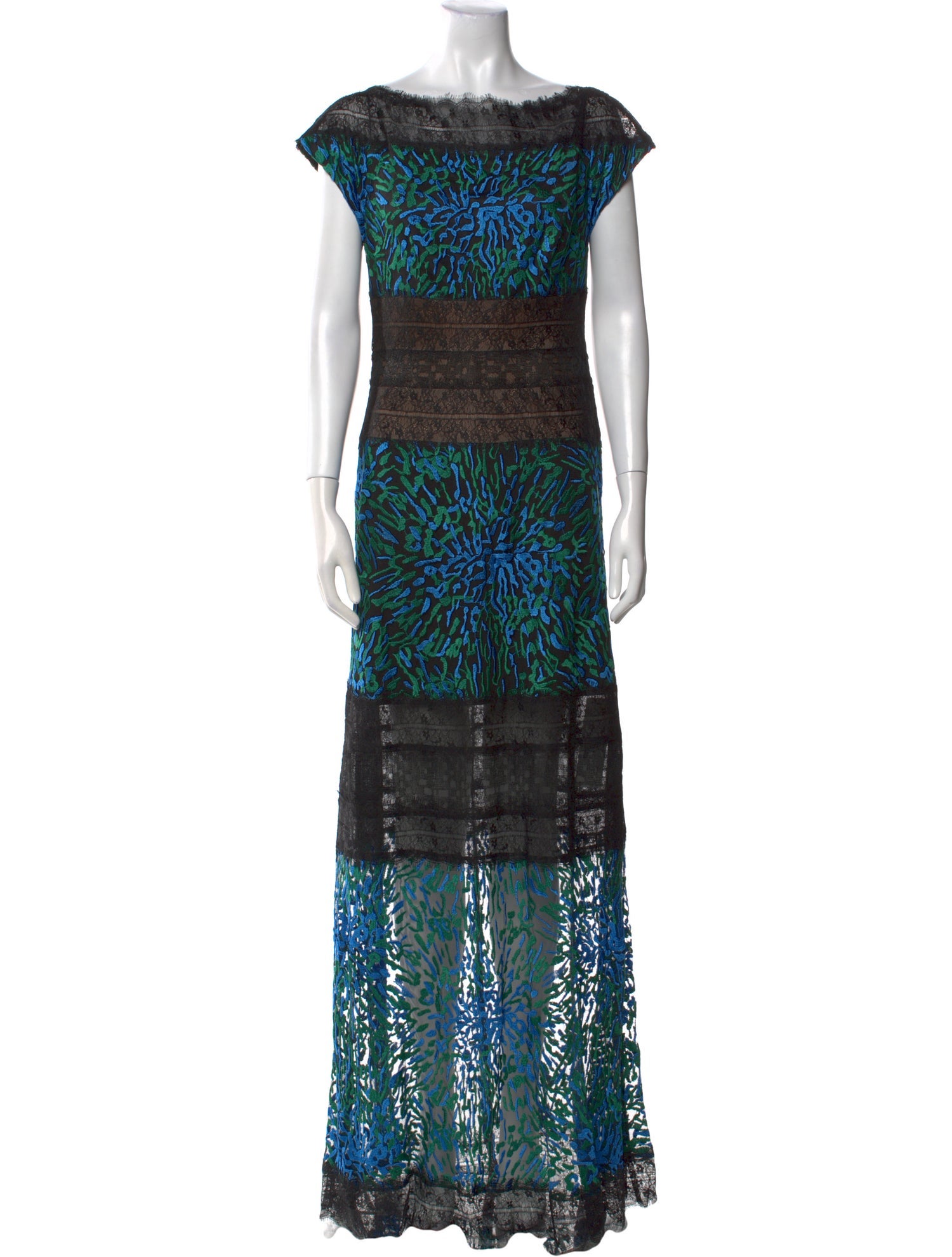 Tadashi Shoji Printed Long Dress w/ Tags