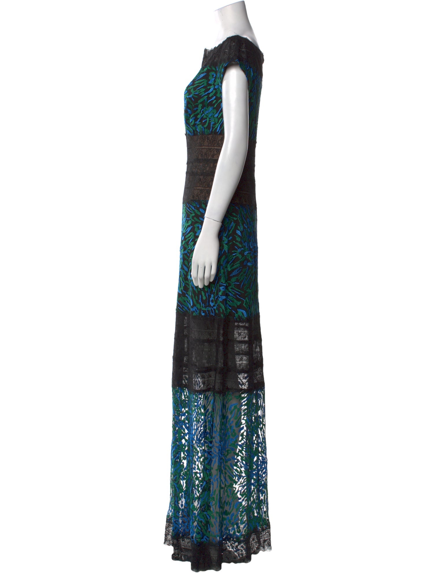 Tadashi Shoji Printed Long Dress w/ Tags