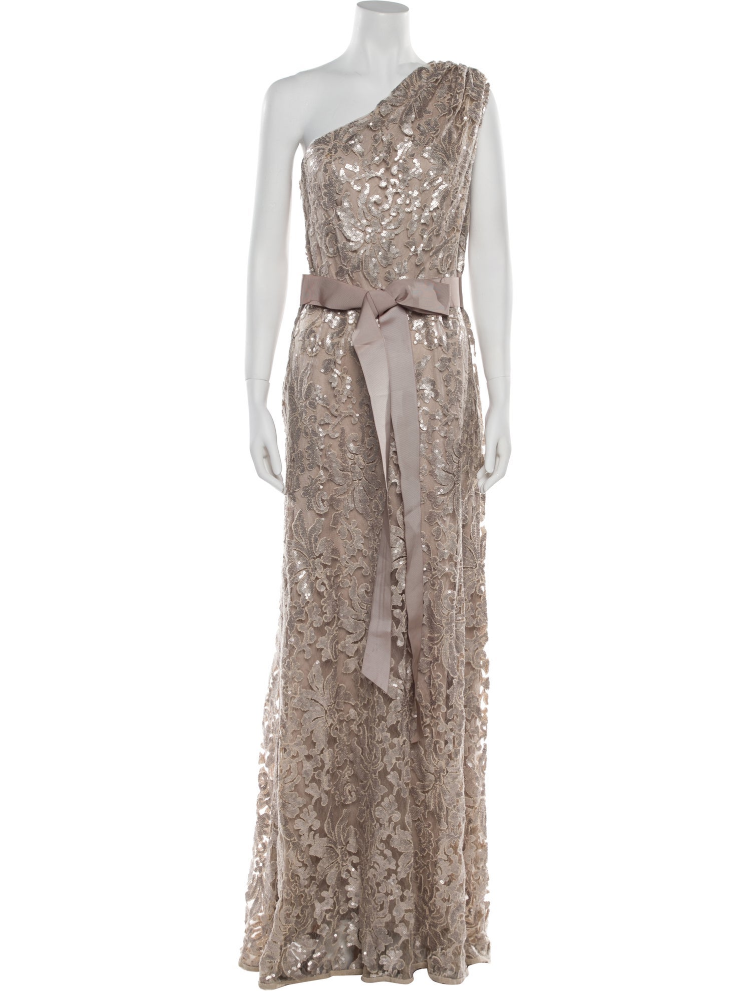 Tadashi Shoji Lace Pattern Long Dress
