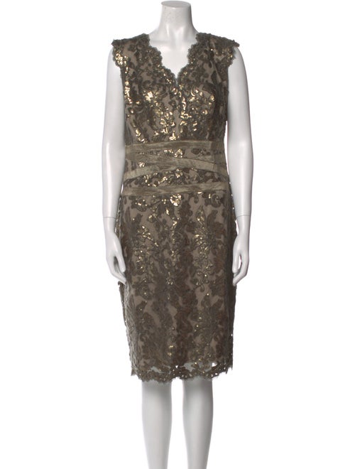 Tadashi Shoji Patterned Knee-Length Dress