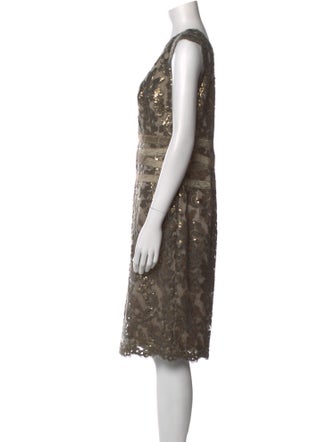 Tadashi Shoji Patterned Knee-Length Dress
