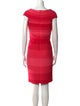 Tadashi Shoji V-Neck Knee-Length Dress
