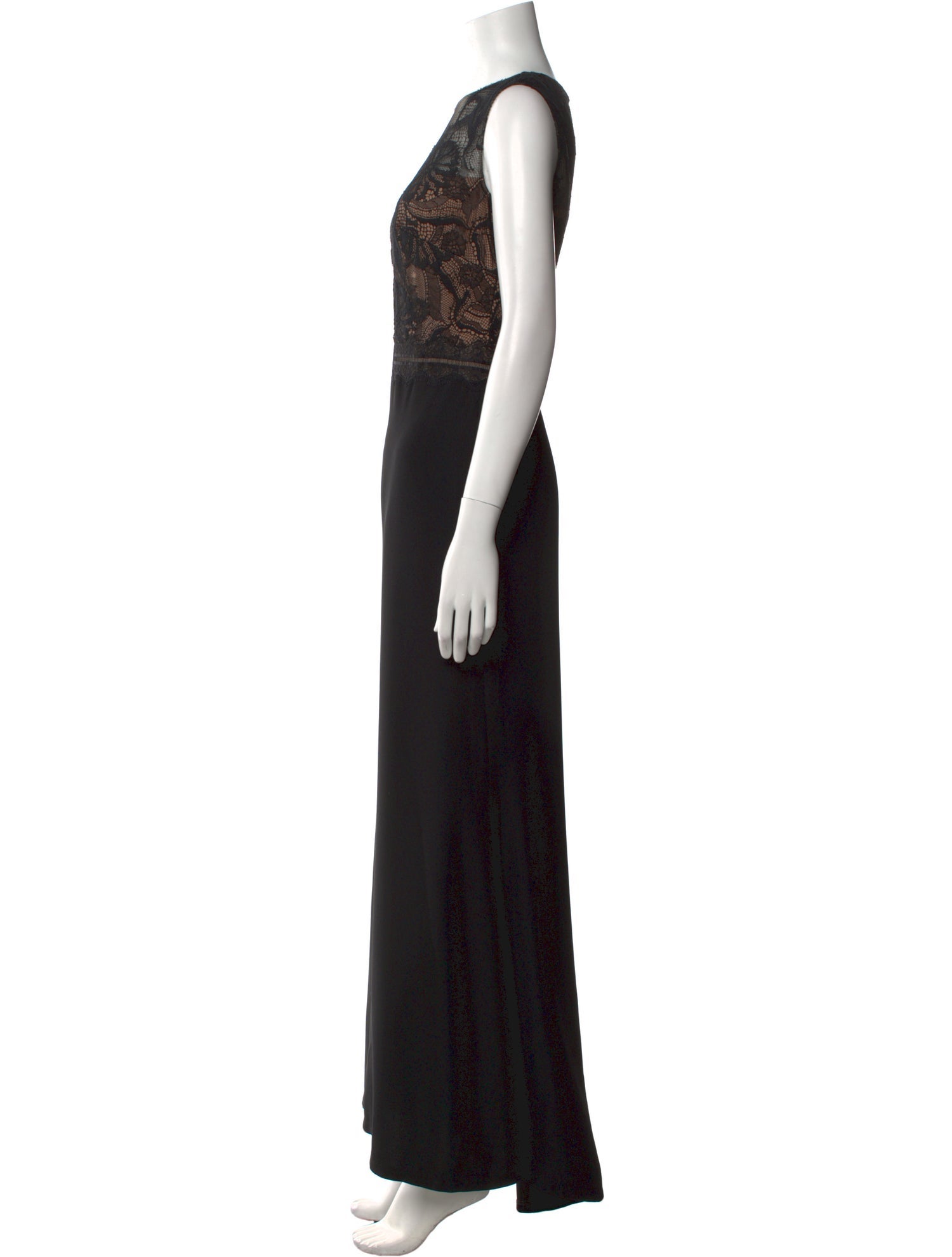 Tadashi Shoji Crew Neck Long Dress