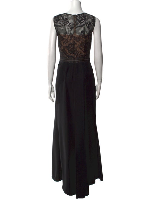 Tadashi Shoji Crew Neck Long Dress