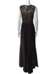 Tadashi Shoji Crew Neck Long Dress