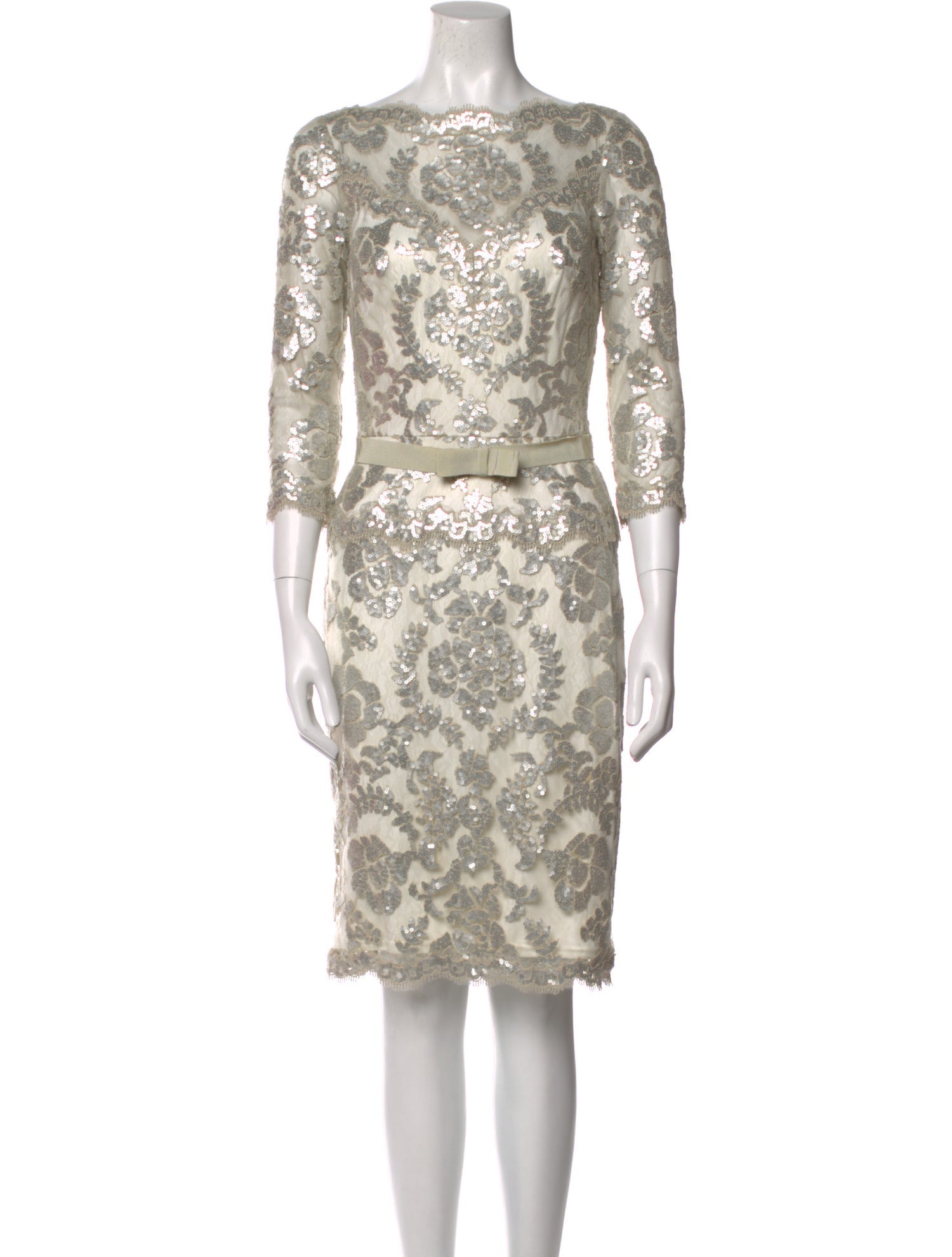 Tadashi Shoji Lace Pattern Knee-Length Dress