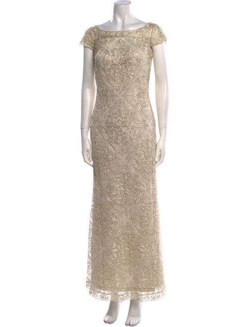 Tadashi Shoji Bateau Neckline Long Dress