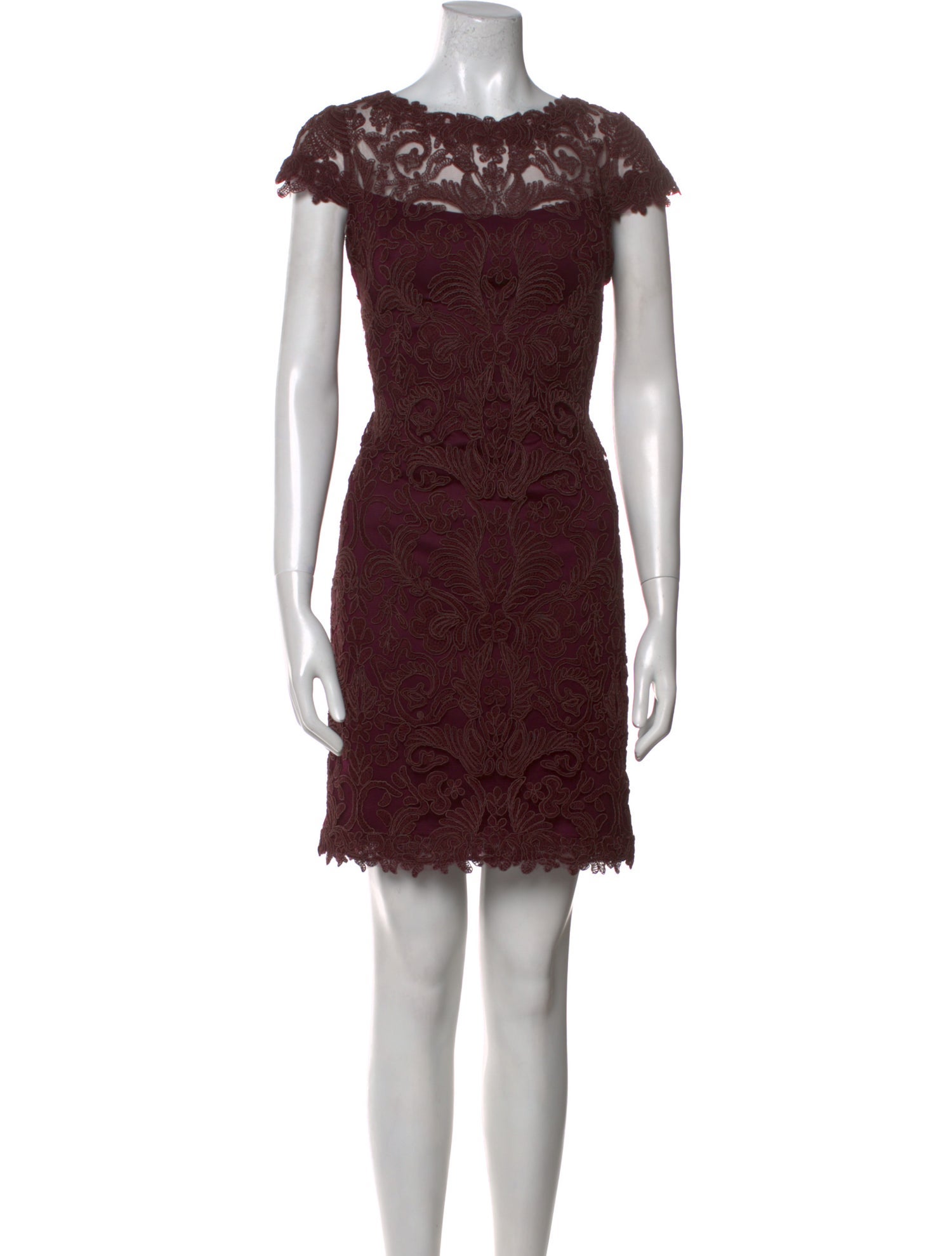 Tadashi Shoji Lace Pattern Mini Dress