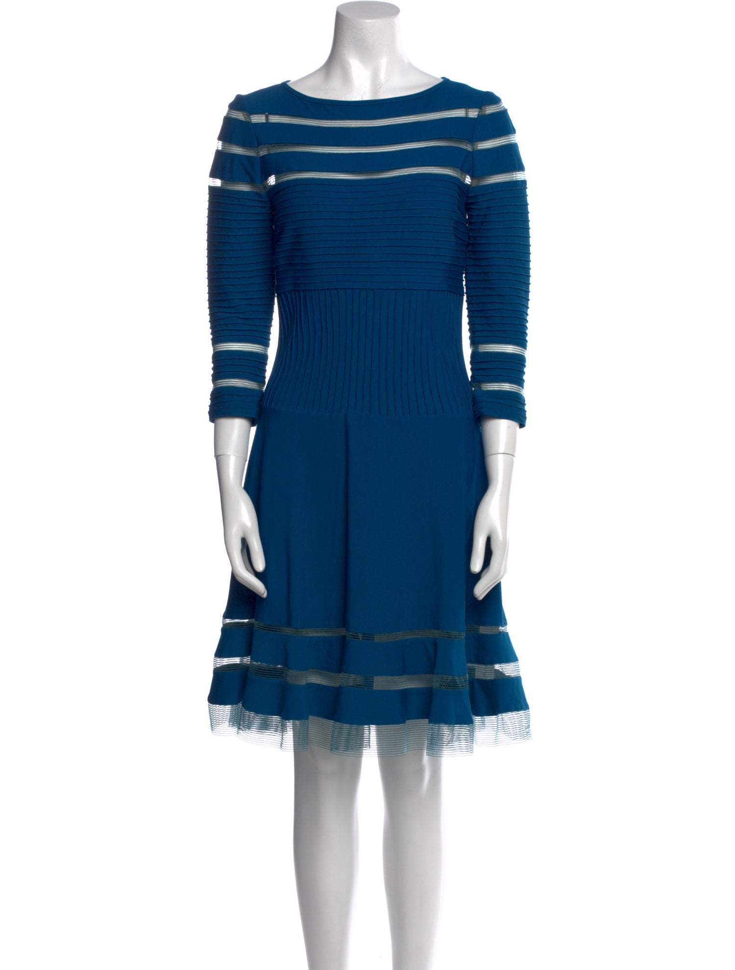 Tadashi Shoji Bateau Neckline Knee-Length Dress